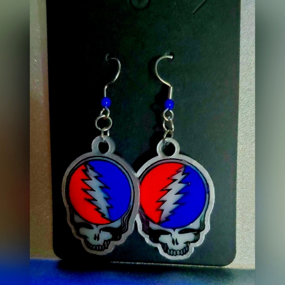 Grateful Dead Earrings - Picture 1 of 1